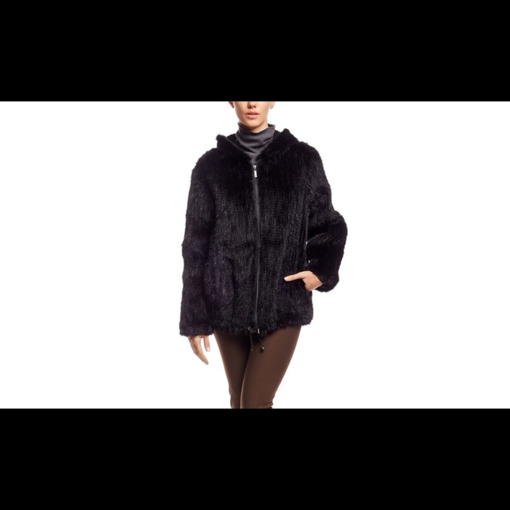Avante knitted Mink Jacket with Hood